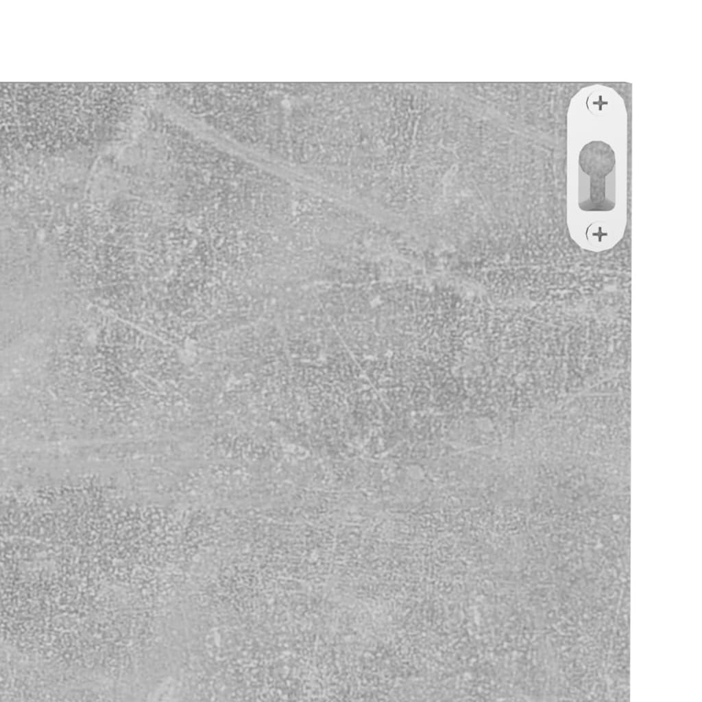 Wandregale 4 Stk. Betongrau 40x11,5x18 cm Holzwerkstoff