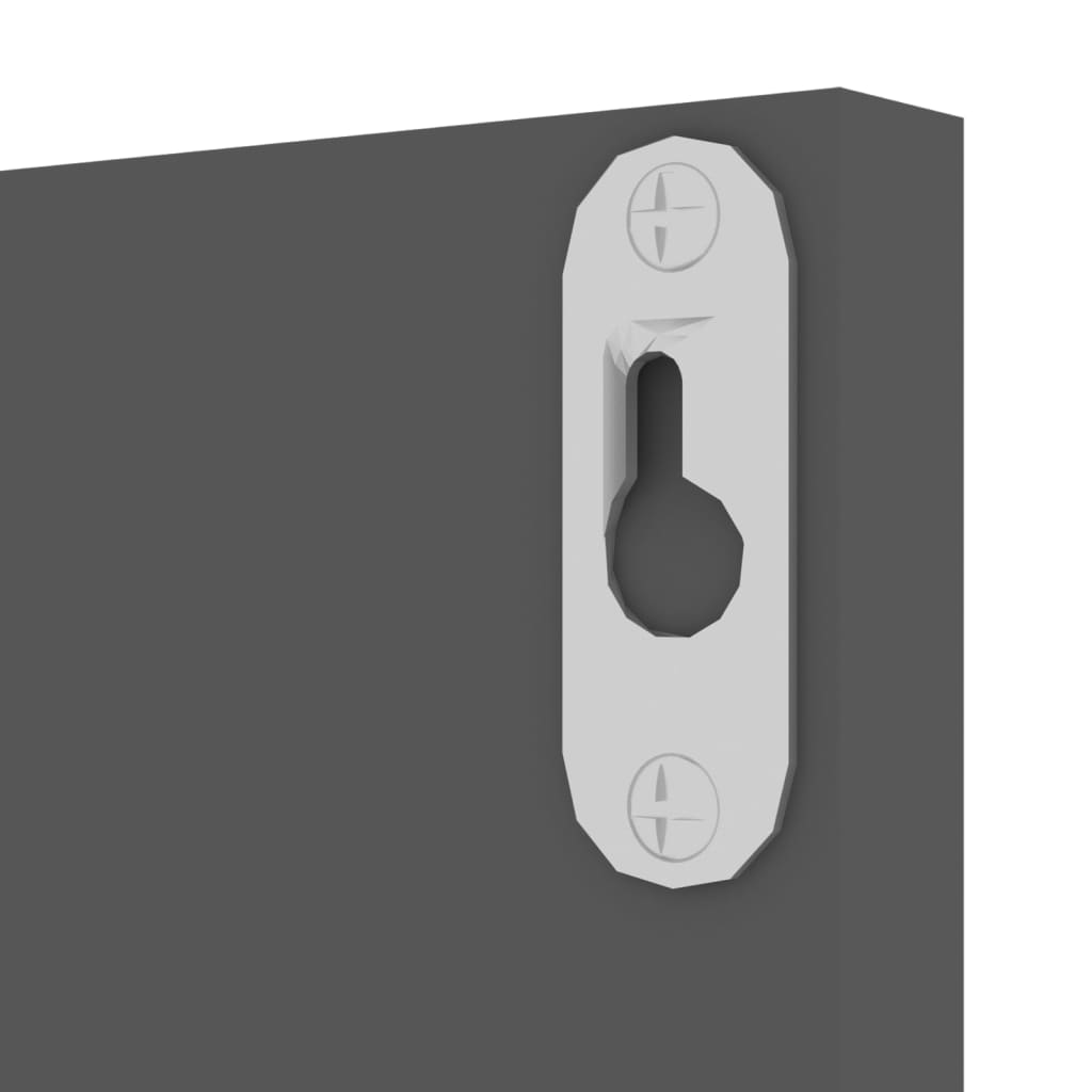 Wandregale 4 Stk. Grau 60x11,5x18 cm Holzwerkstoff