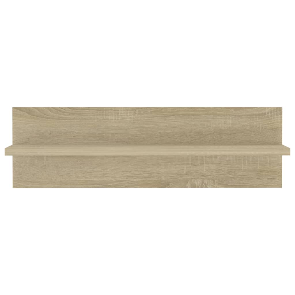 Wandregale 4 Stk. Sonoma-Eiche 60x11,5x18 cm Holzwerkstoff