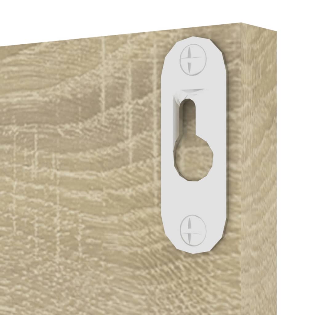 Wandregale 4 Stk. Sonoma-Eiche 60x11,5x18 cm Holzwerkstoff