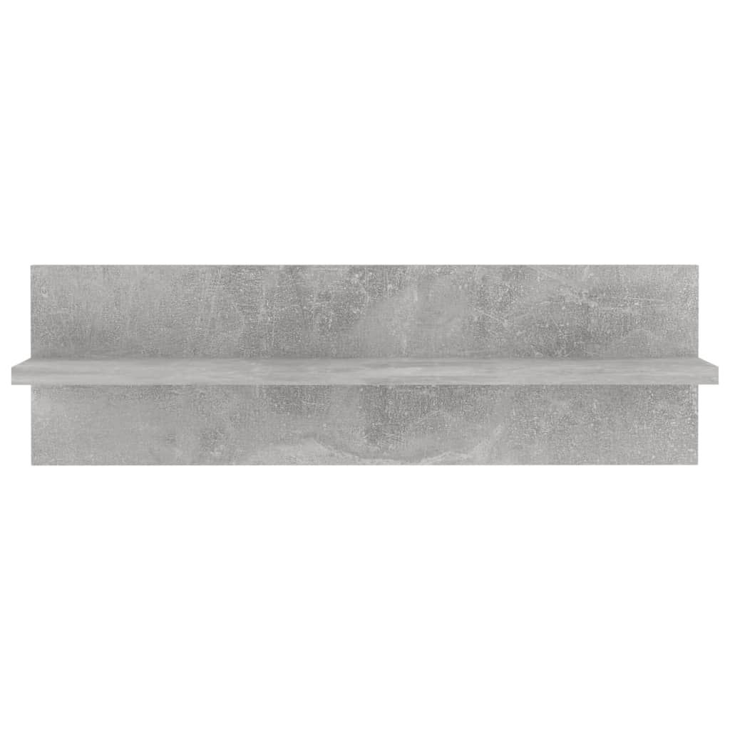 Wandregale 4 Stk. Betongrau 60x11,5x18 cm Holzwerkstoff