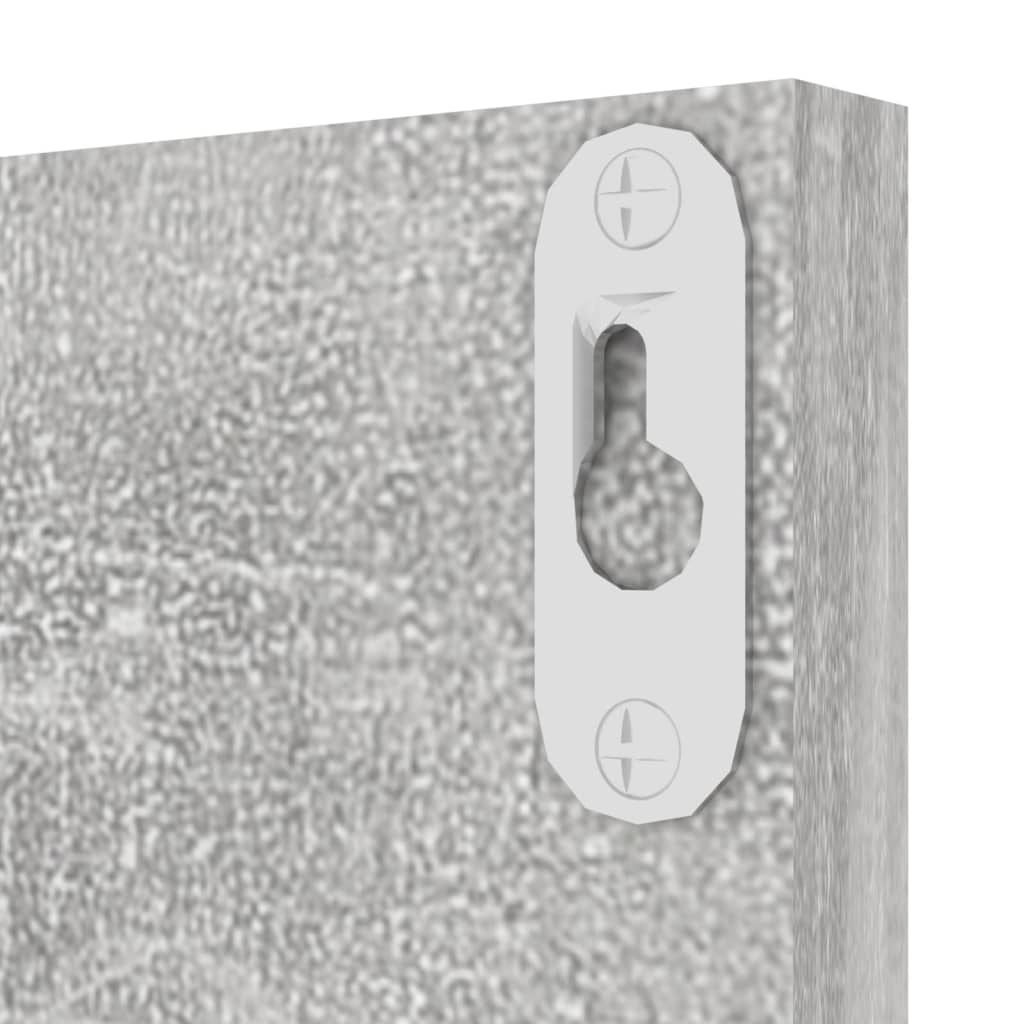 Wandregale 4 Stk. Betongrau 60x11,5x18 cm Holzwerkstoff