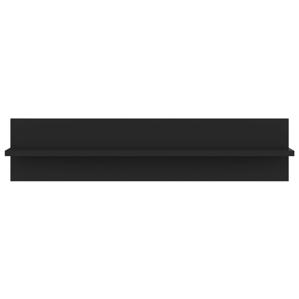 Wandregale 4 Stk. Schwarz 80x11,5x18 cm Holzwerkstoff