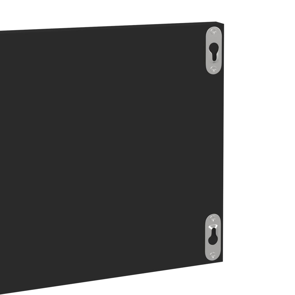 Wandregale 4 Stk. Schwarz 80x11,5x18 cm Holzwerkstoff