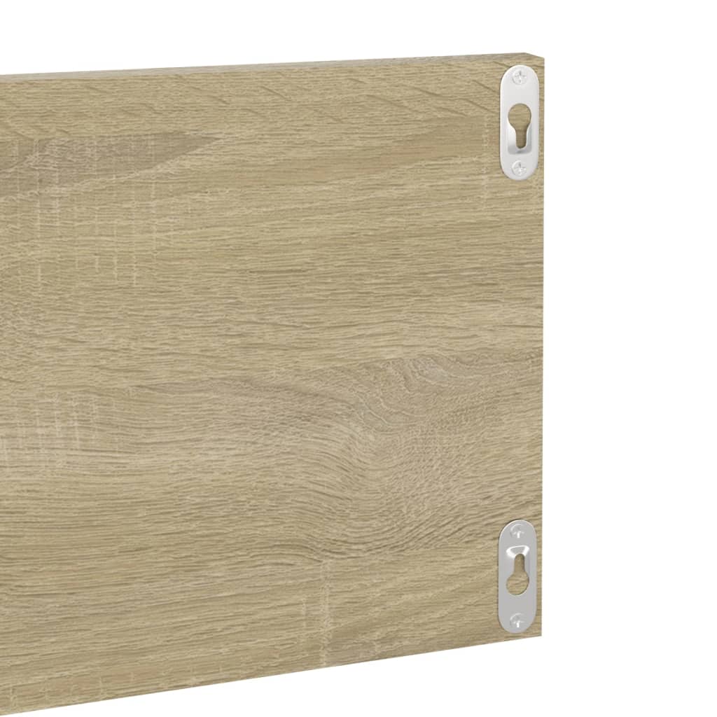 Wandregale 4 Stk. Sonoma-Eiche 80x11,5x18 cm Holzwerkstoff