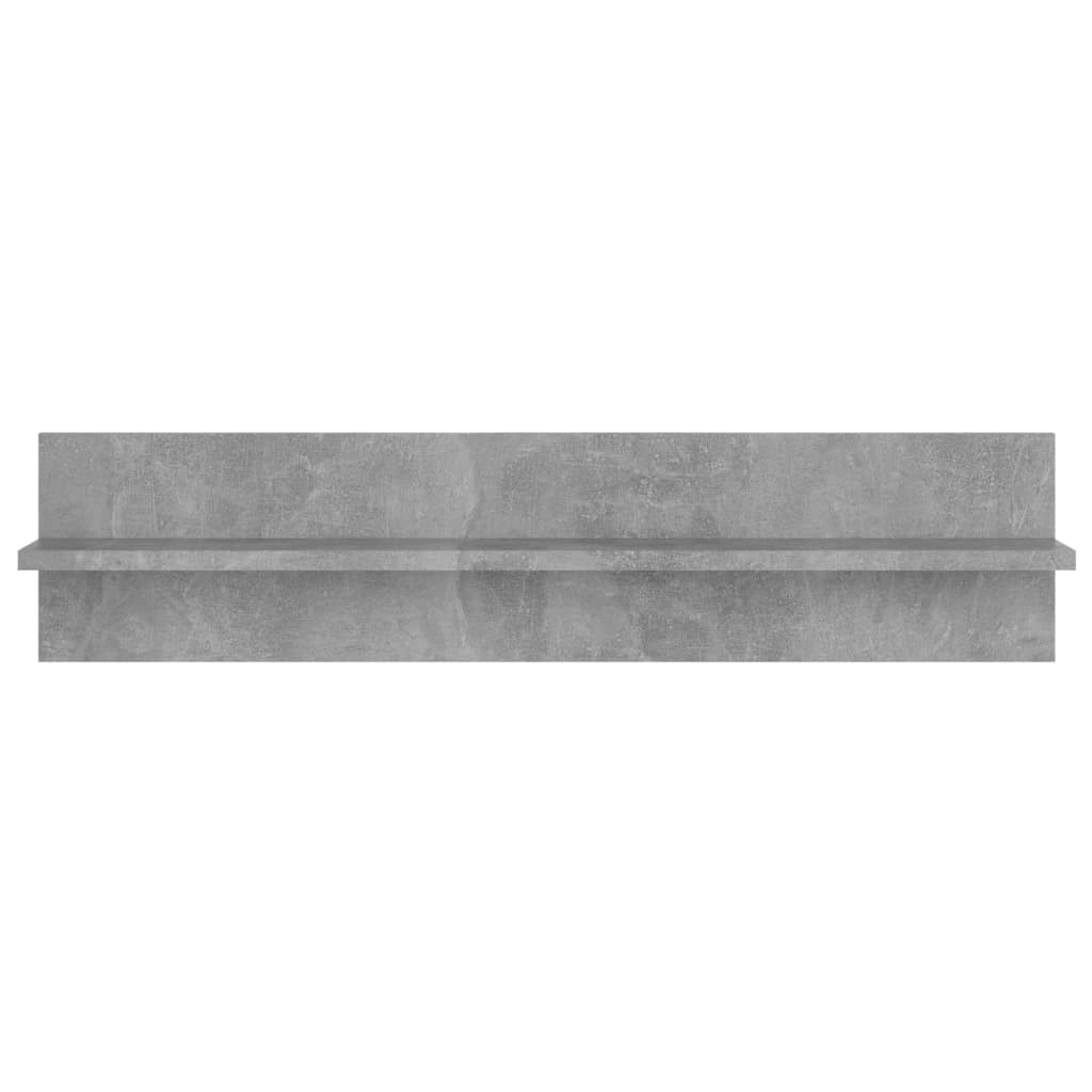 Wandregale 4 Stk. Betongrau 80x11,5x18 cm Holzwerkstoff