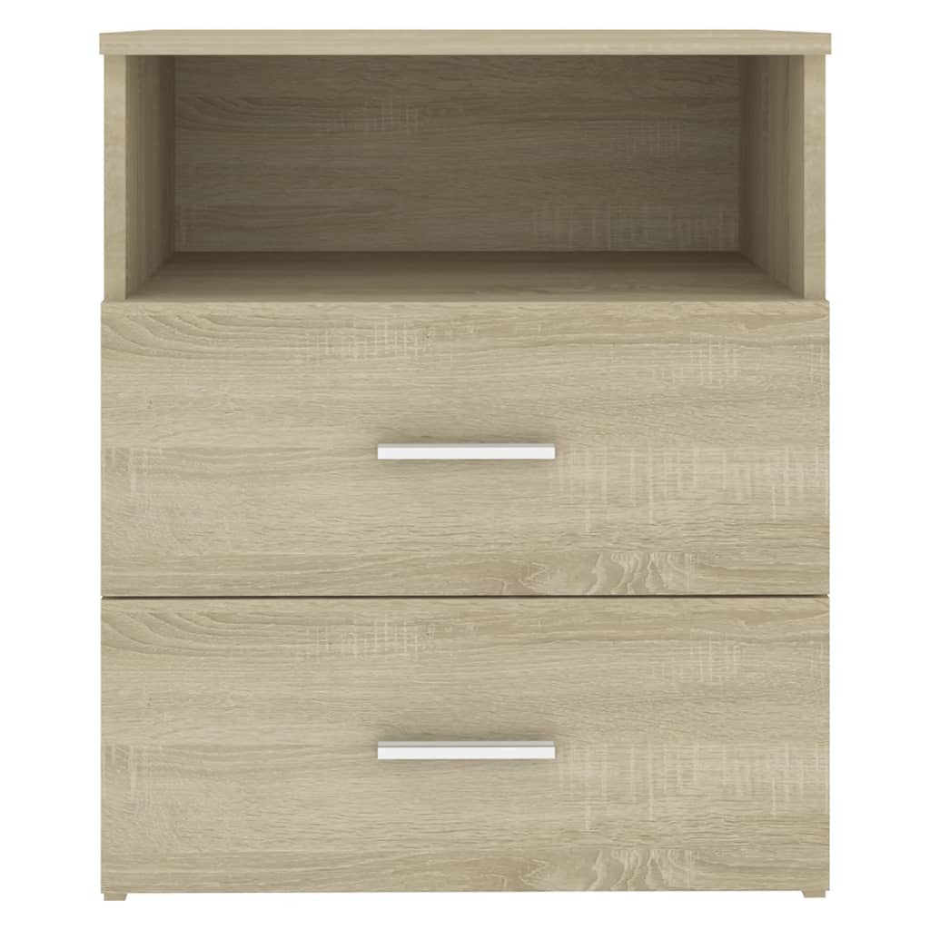 Tables de chevet 2 pcs. Chêne Sonoma 50x32x60 cm