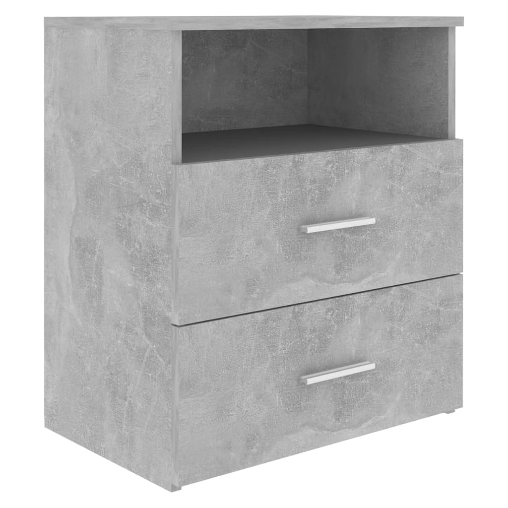 Bedside tables 2 pcs. Concrete gray 50x32x60cm