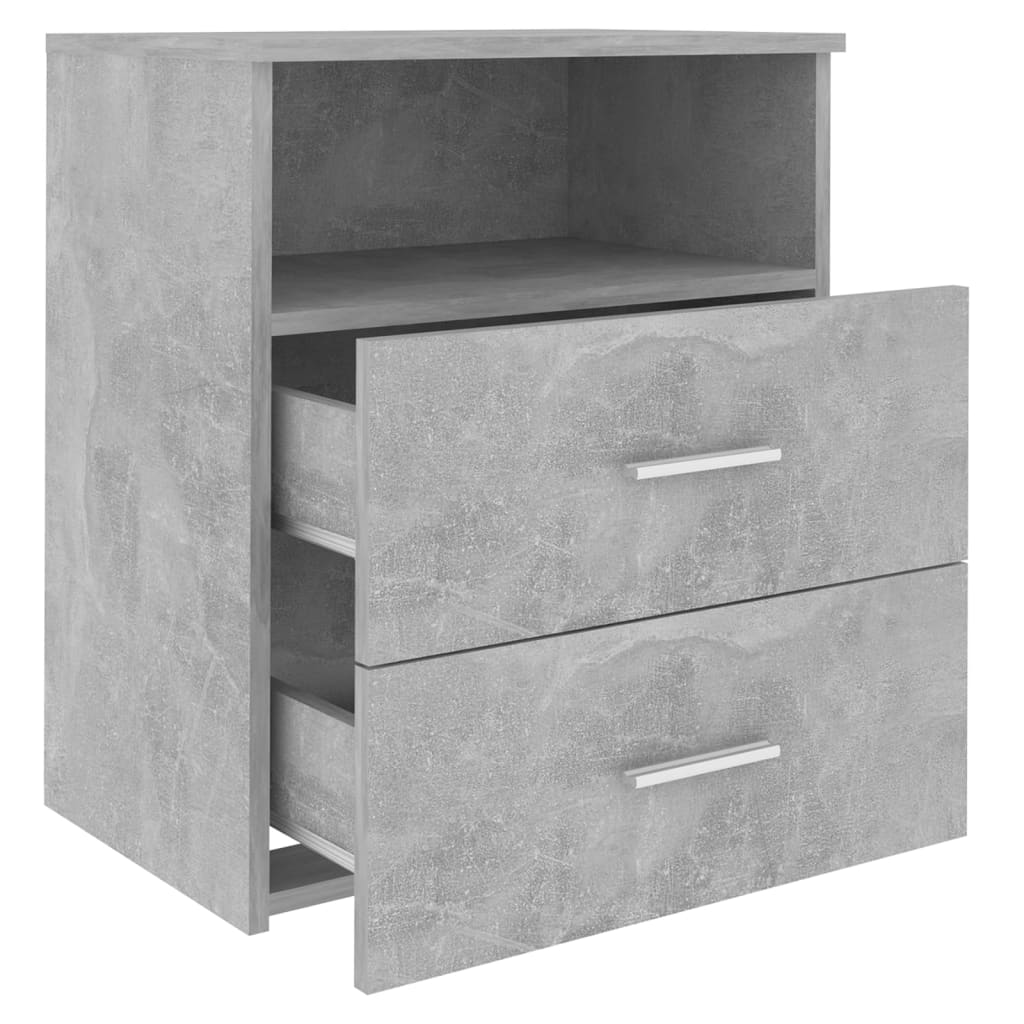 Bedside tables 2 pcs. Concrete gray 50x32x60cm