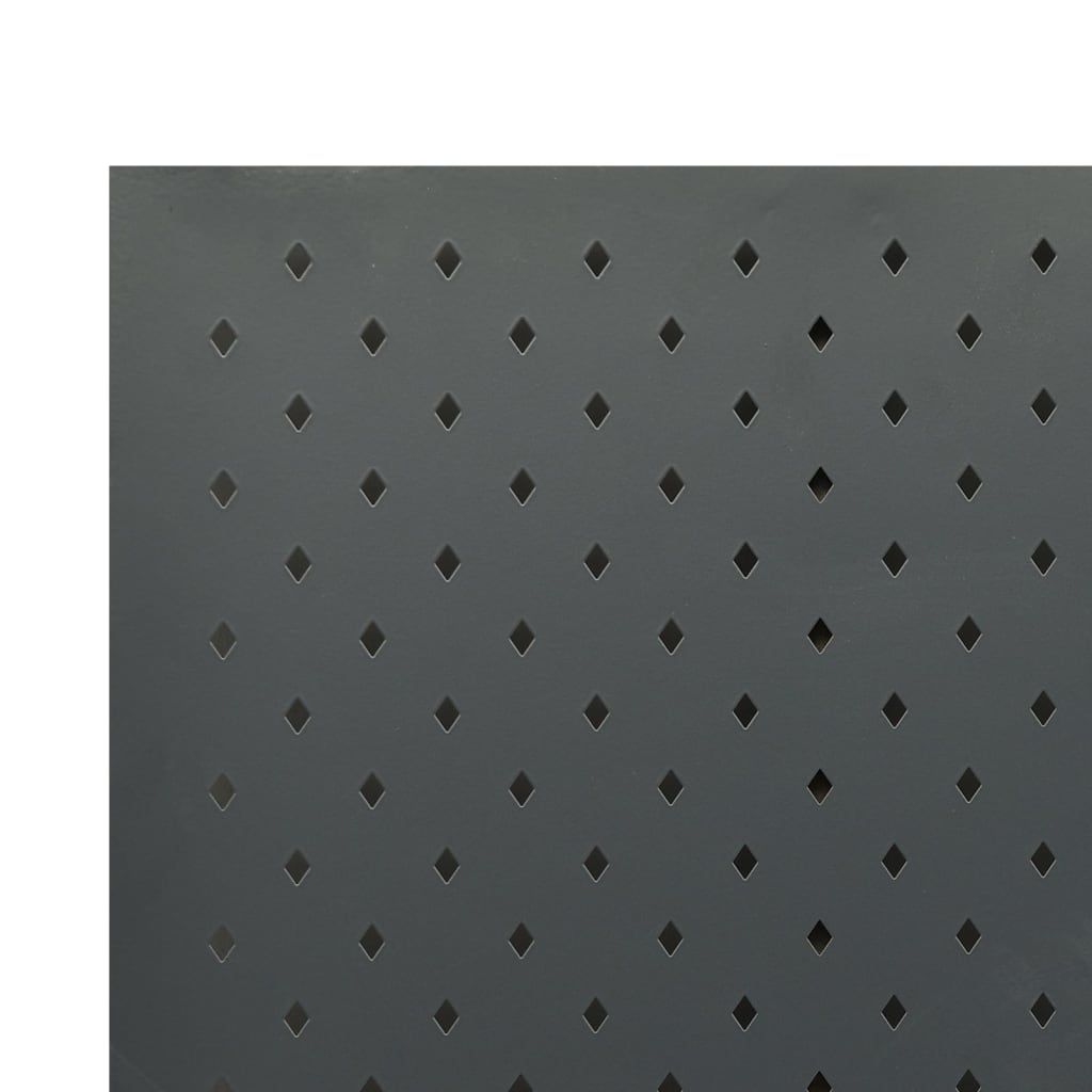 5-tlg. Raumteiler Anthrazit 200x180 cm Stahl