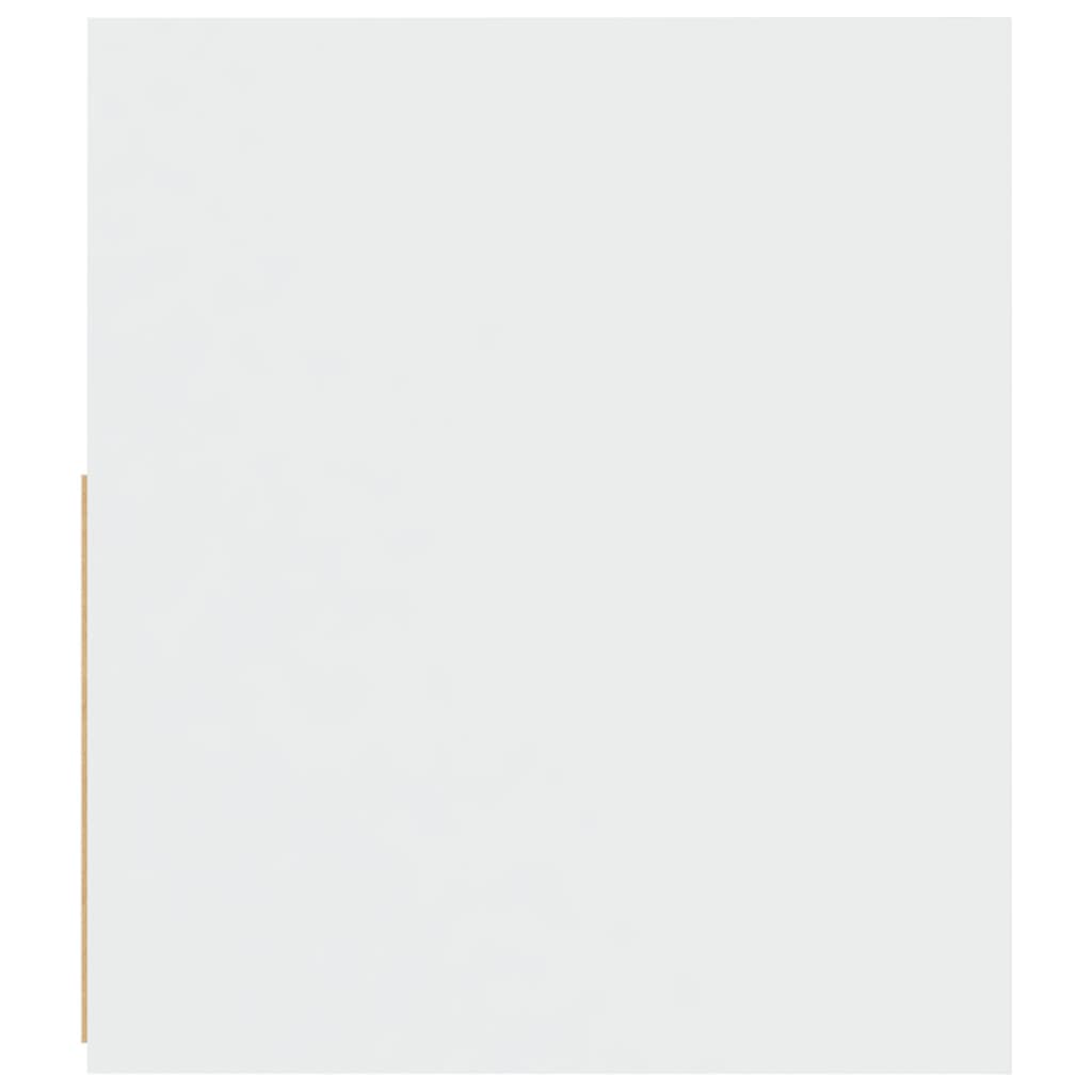 Tables de chevet 2 pièces avec LED Blanc 60x35x40 cm