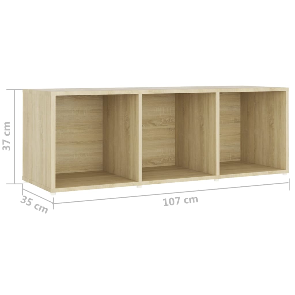 Ensemble de meubles TV 3 pièces en bois de chêne Sonoma