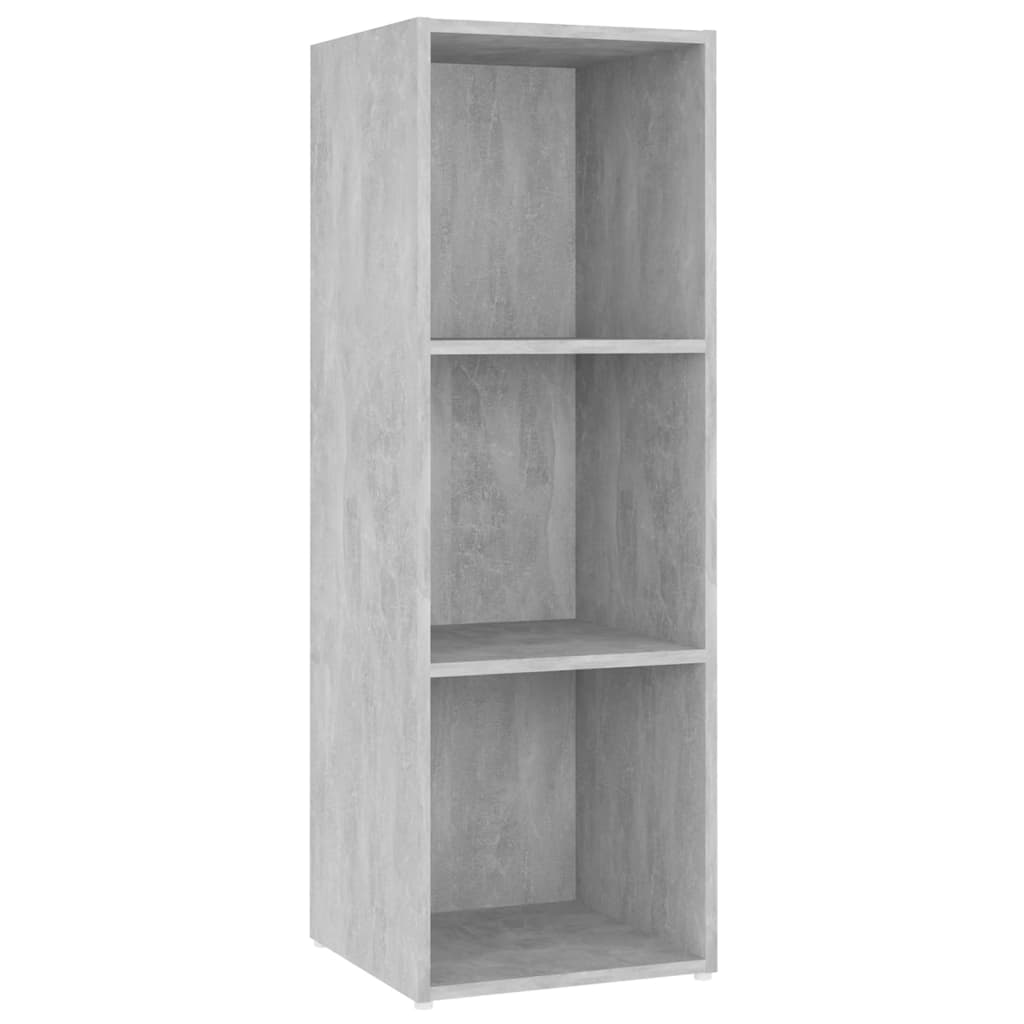 Meubles TV, 4 pièces, gris béton, 107 x 35 x 37 cm, matériau à base de bois