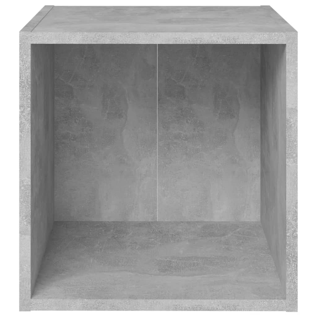 Ensemble de meubles TV 6 pièces en béton gris à base de bois