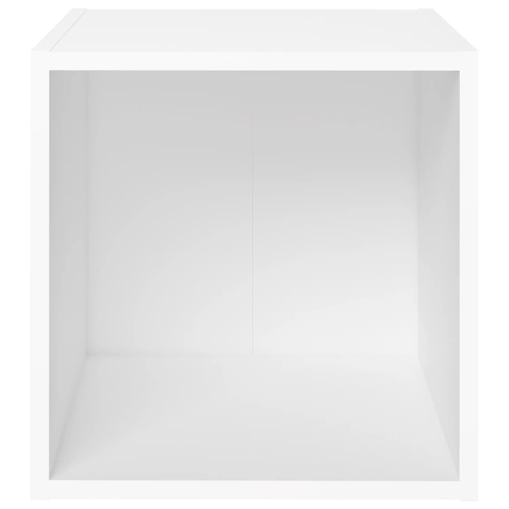 Ensemble de meubles TV 3 pièces en bois blanc
