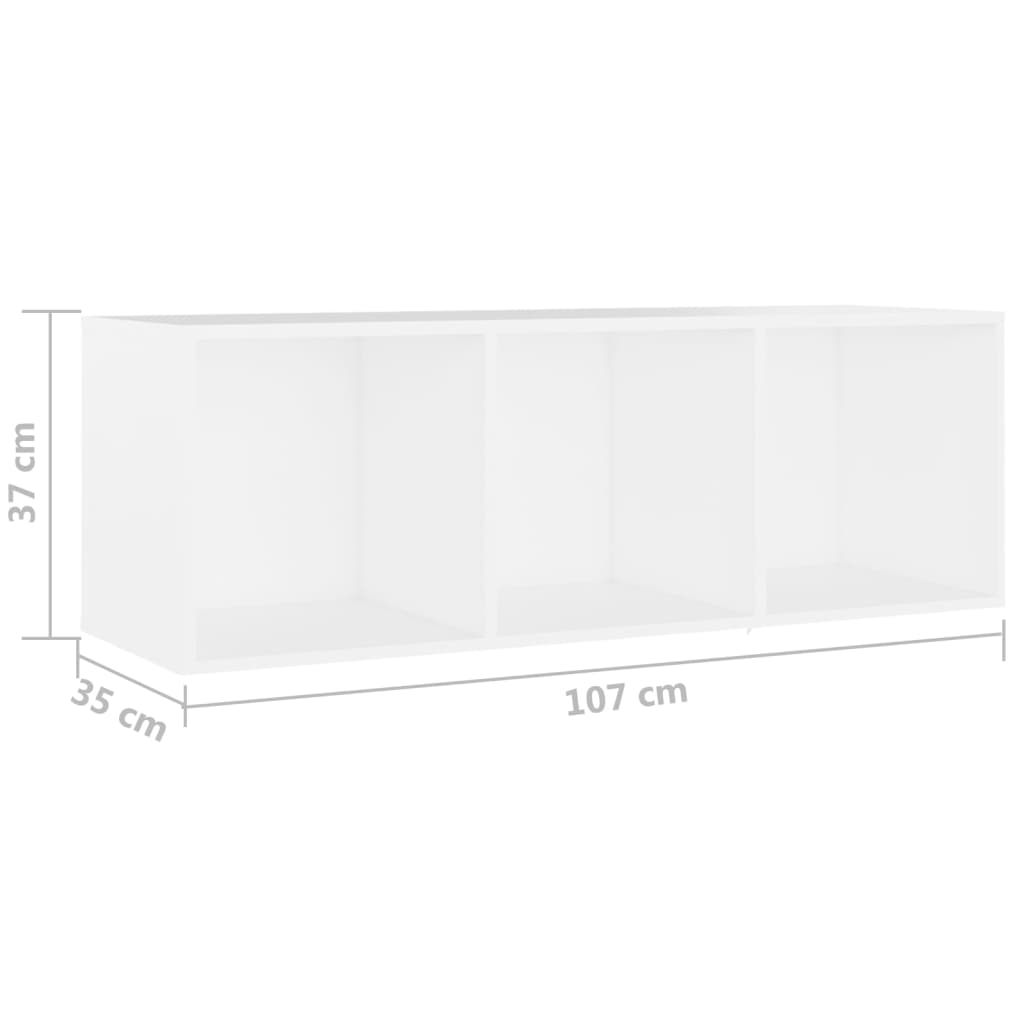 Ensemble de meubles TV 3 pièces en bois blanc
