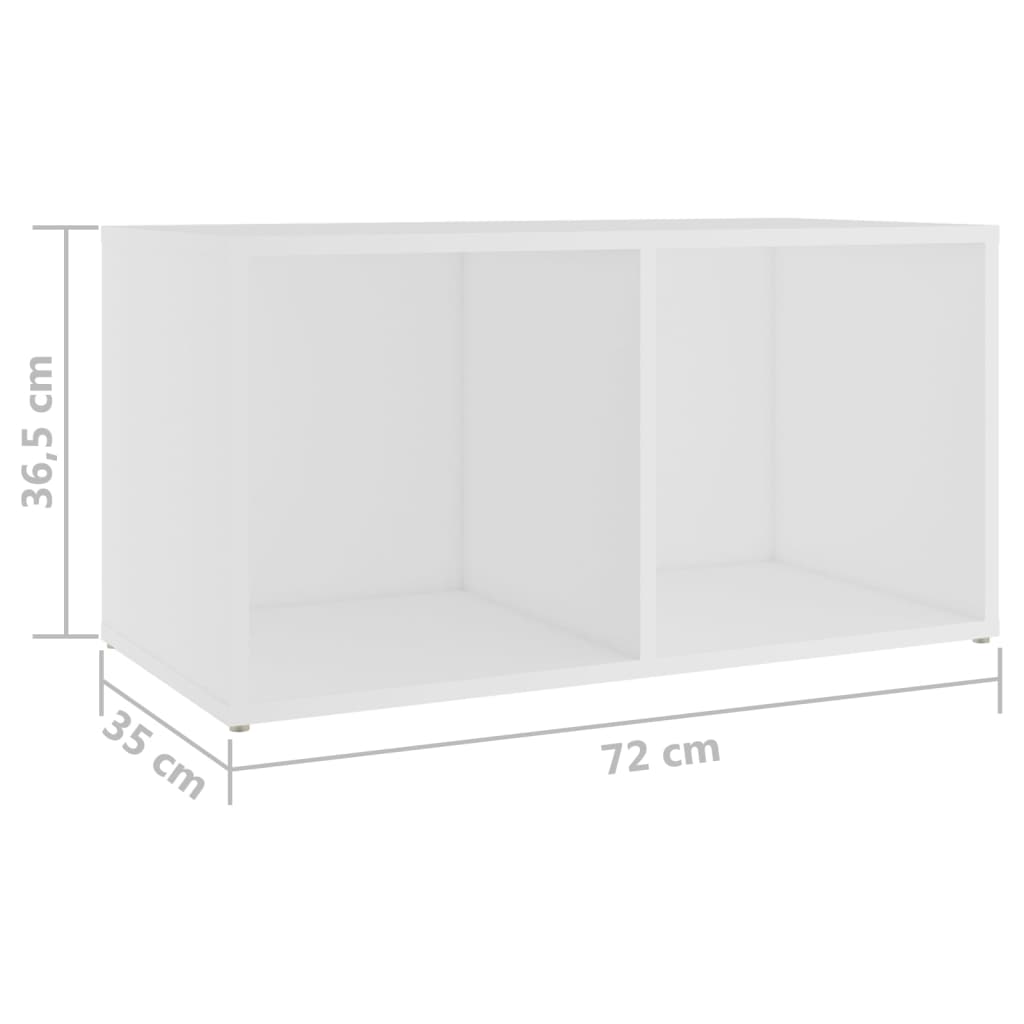 Ensemble de meubles TV 3 pièces en bois blanc