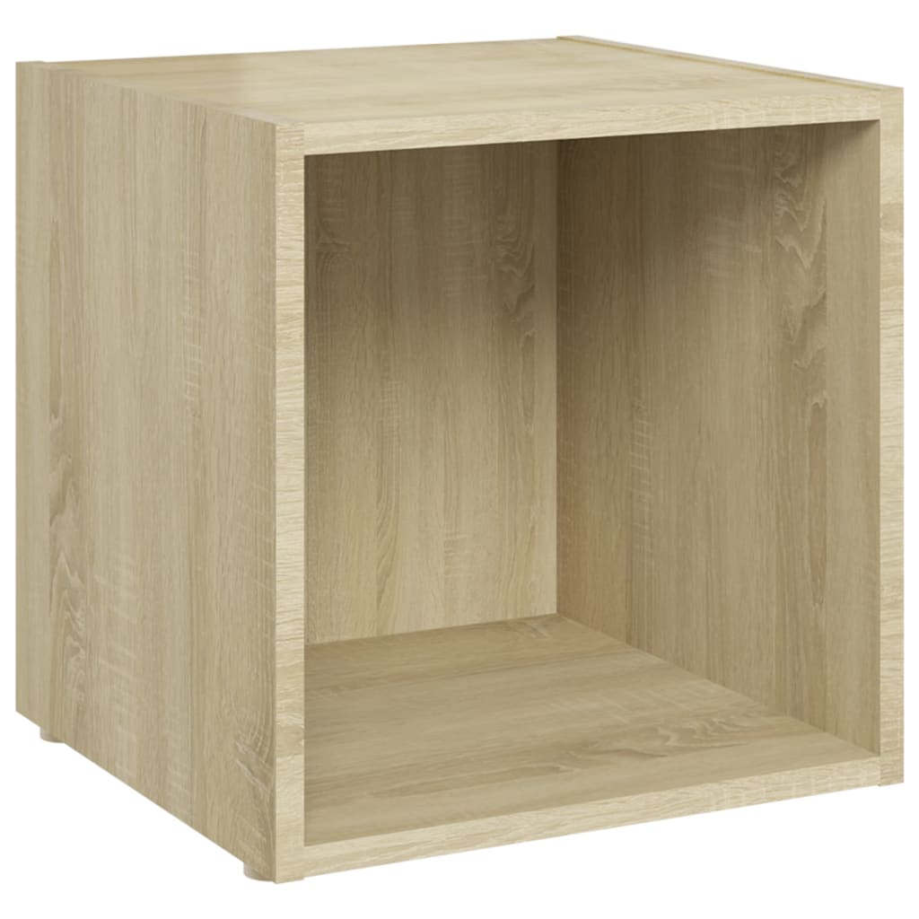 Ensemble de meubles TV 3 pièces en bois de chêne Sonoma