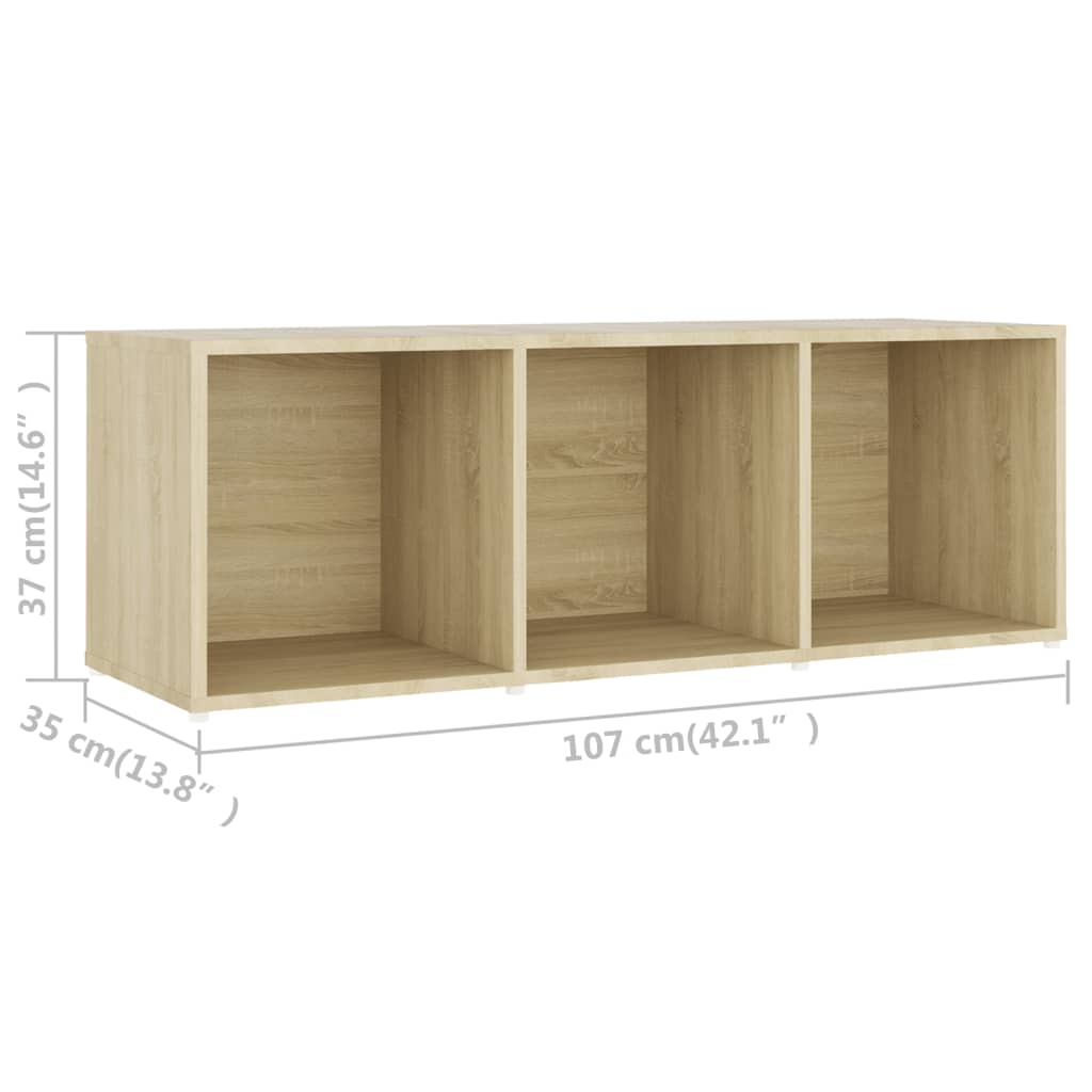 Ensemble de meubles TV 3 pièces en bois de chêne Sonoma