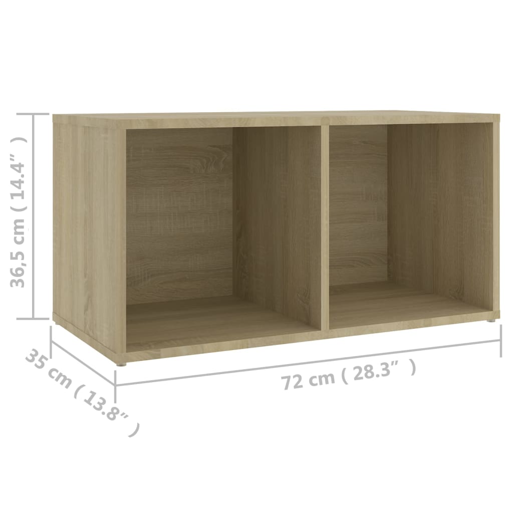 Ensemble de meubles TV 3 pièces en bois de chêne Sonoma