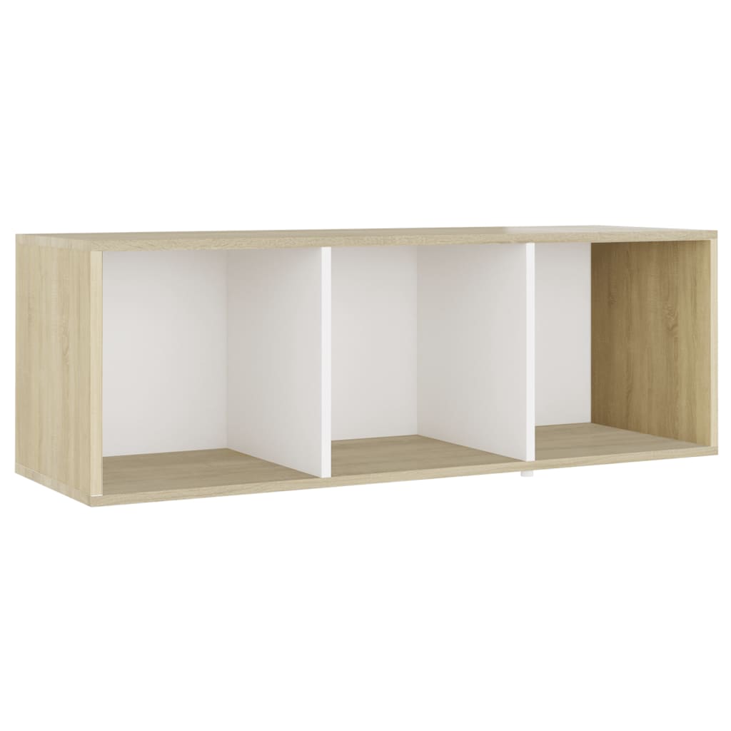 Ensemble de meubles TV 3 pièces en bois de chêne Sonoma blanc