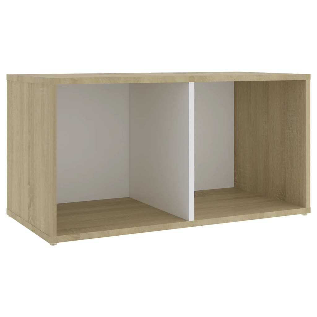 Ensemble de meubles TV 3 pièces en bois de chêne Sonoma blanc