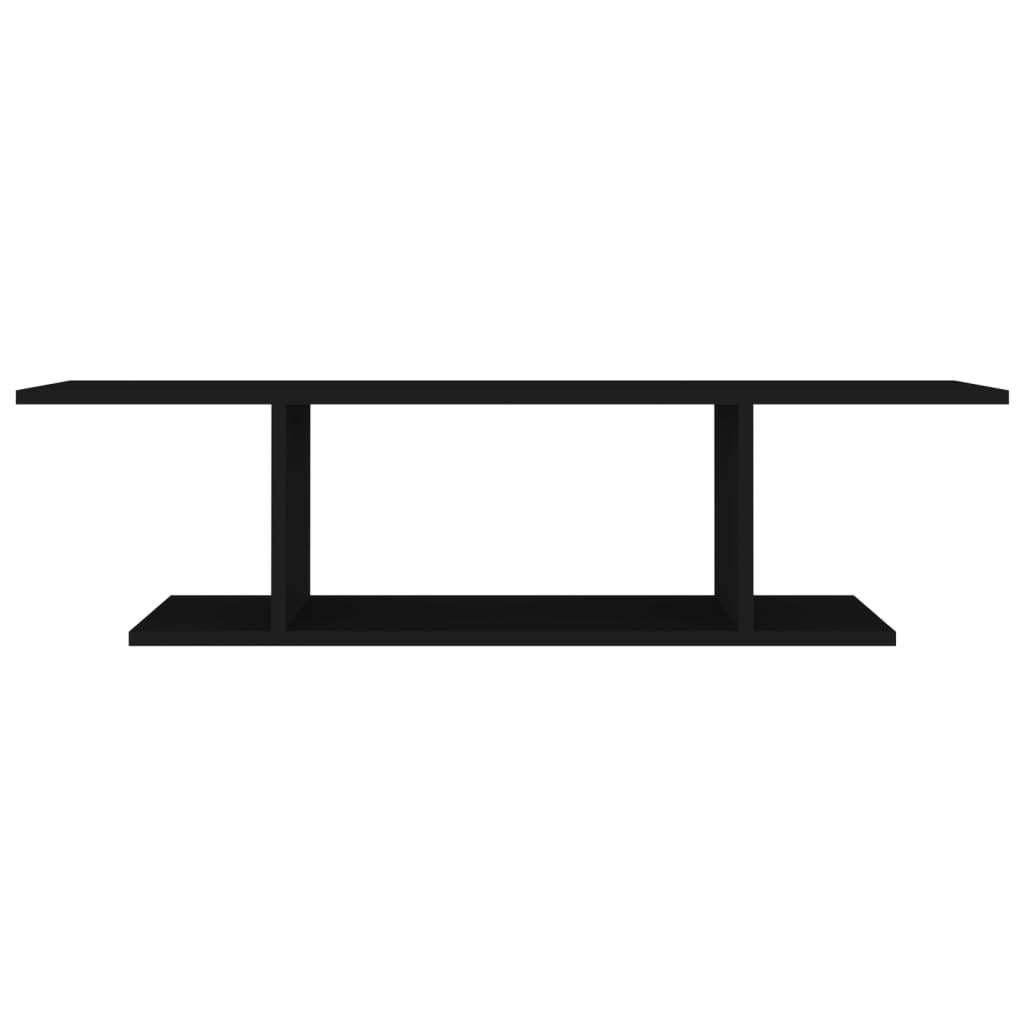 Meuble TV mural noir 103x30x26,5 cm