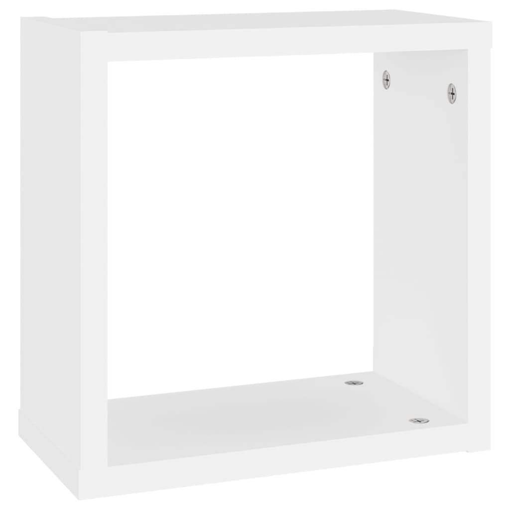 Étagères cubiques 6 pcs Blanc 30x15x30 cm