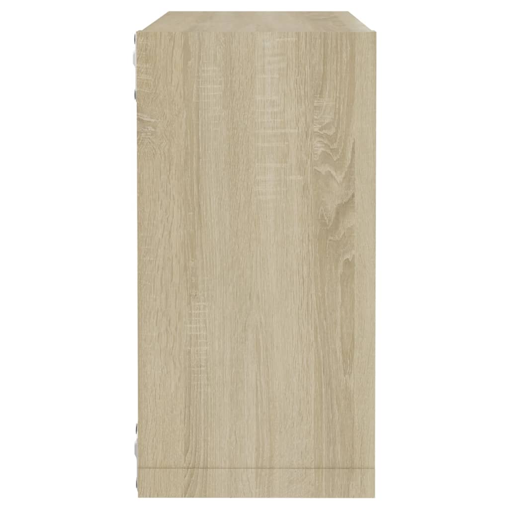 Cube shelves 4 pcs. Sonoma oak 30x15x30 cm