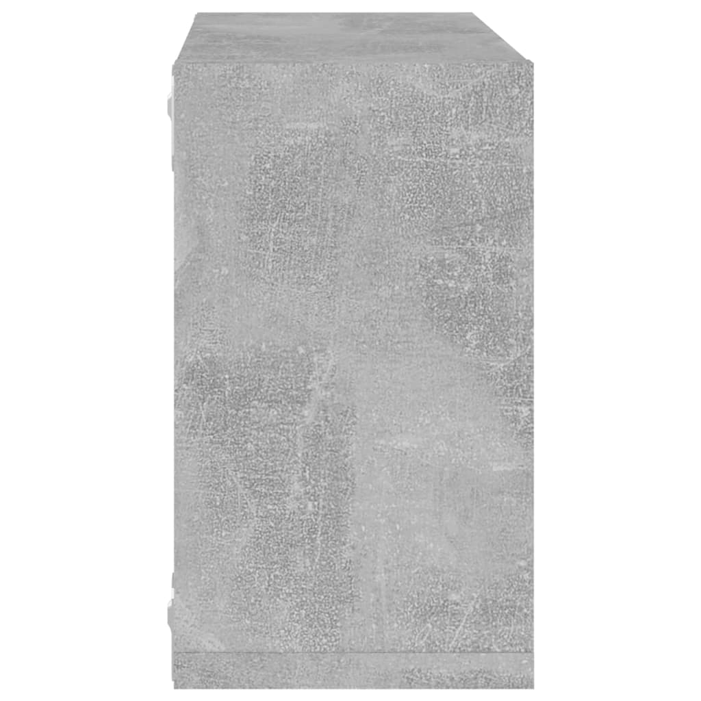 Cube shelves 4 pcs. Concrete grey 26x15x26 cm