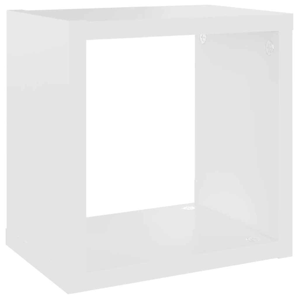 Étagères cubiques, lot de 6, blanc, 22 x 15 x 22 cm