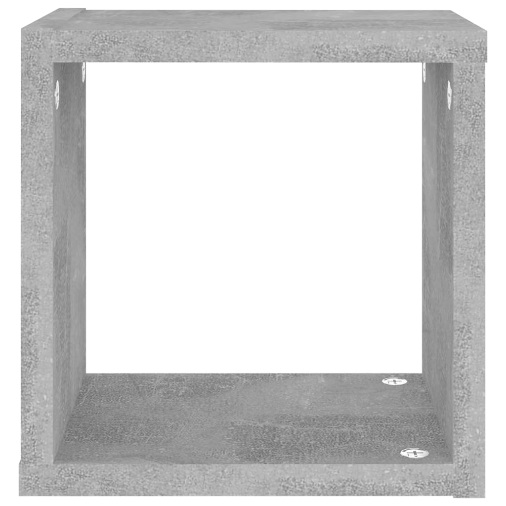 Cube shelves 4 pcs. Concrete grey 22x15x22 cm