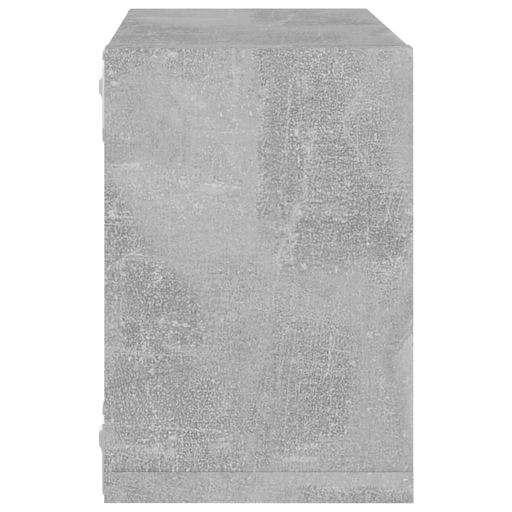 Cube shelves 4 pcs. Concrete grey 22x15x22 cm