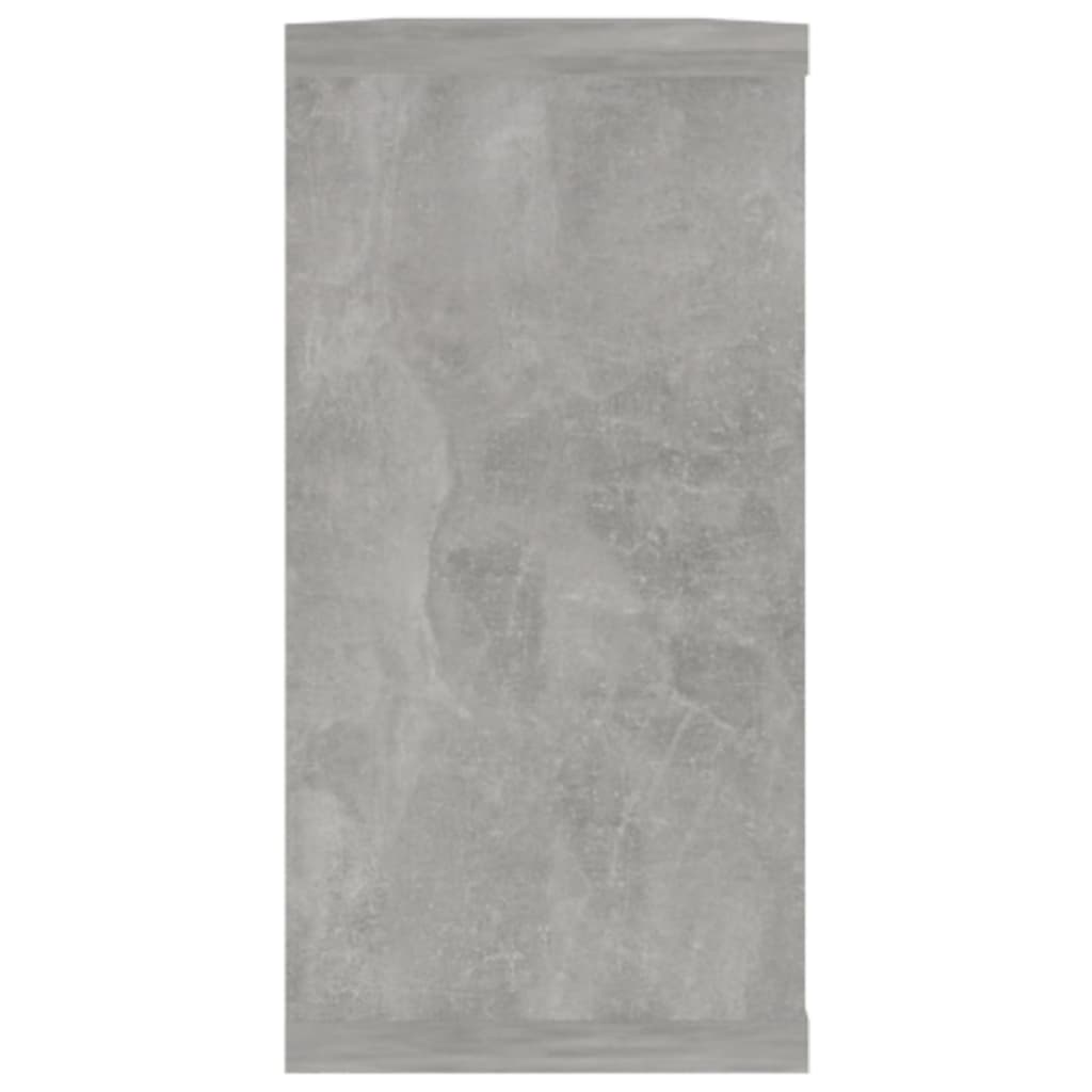Cube shelves 4 pcs. Concrete grey 100x15x30 cm wood material