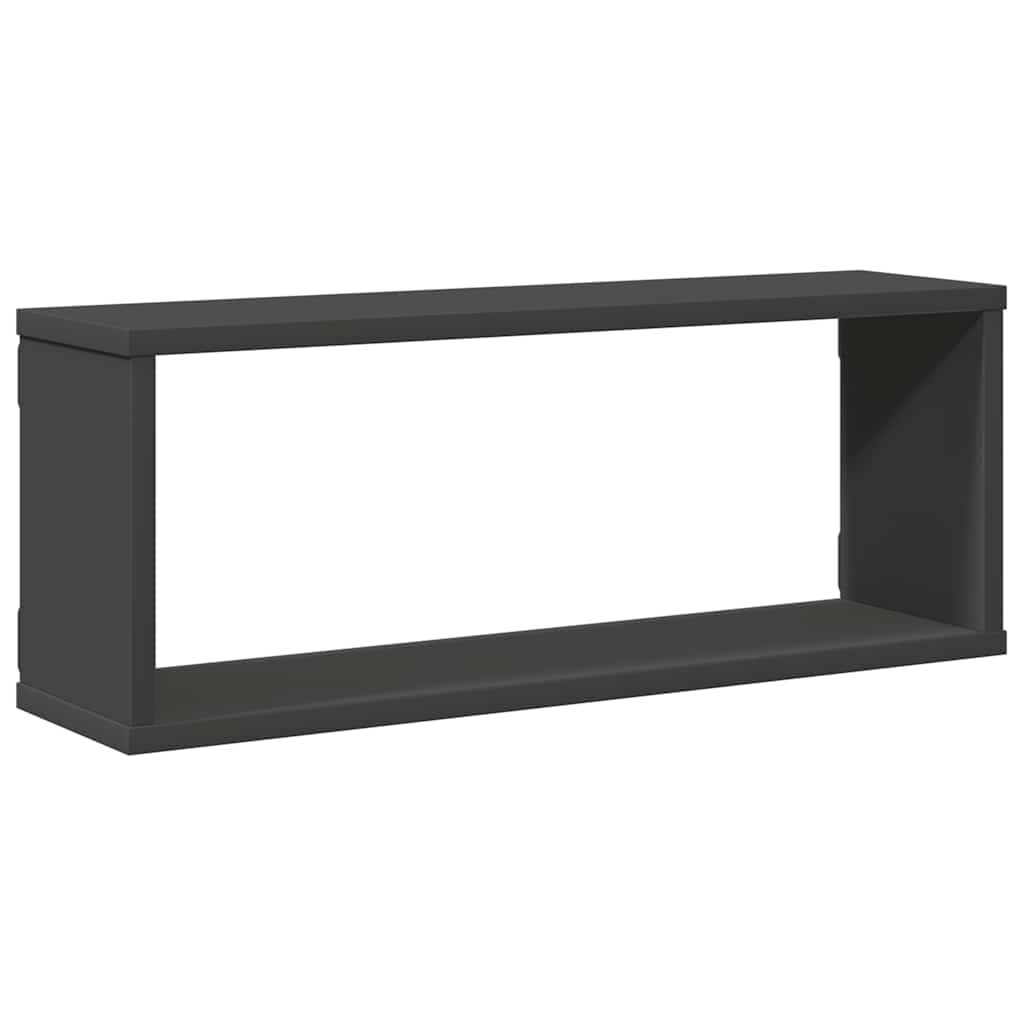 Würfelregale 4 Stk. Grau 60x15x23 cm Holzwerkstoff