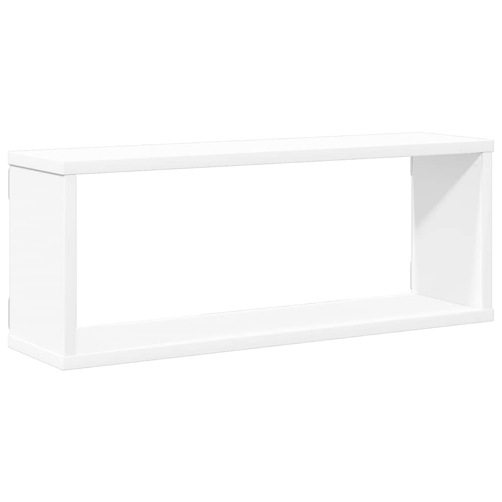 Würfelregale 4Stk. Weiß & Sonoma-Eiche 60x15x23cm Holzwerkstoff
