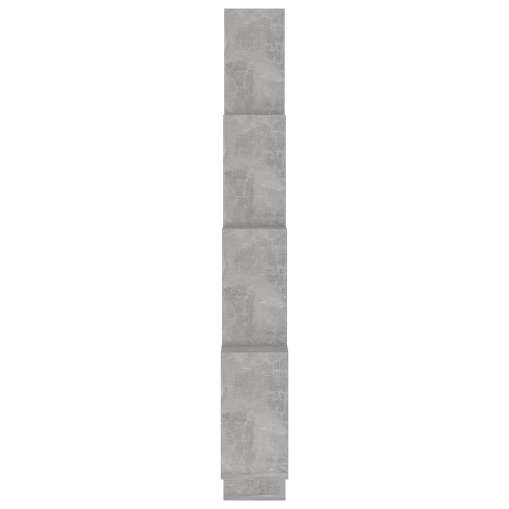 Cube Shelf Concrete Grey 90x15x119 cm Wood Material