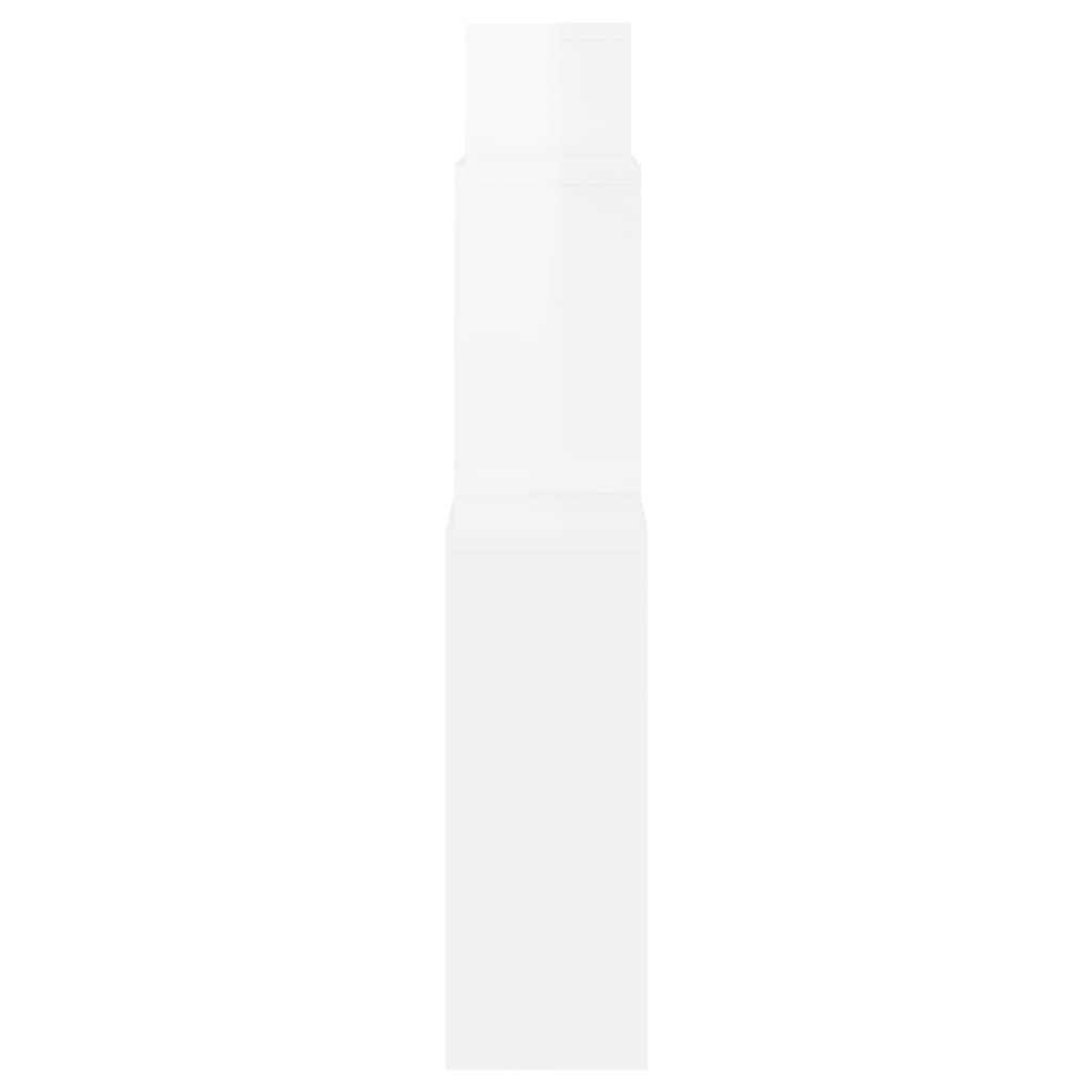 Cube shelf high-gloss white 80x15x78.5 cm wood-based material