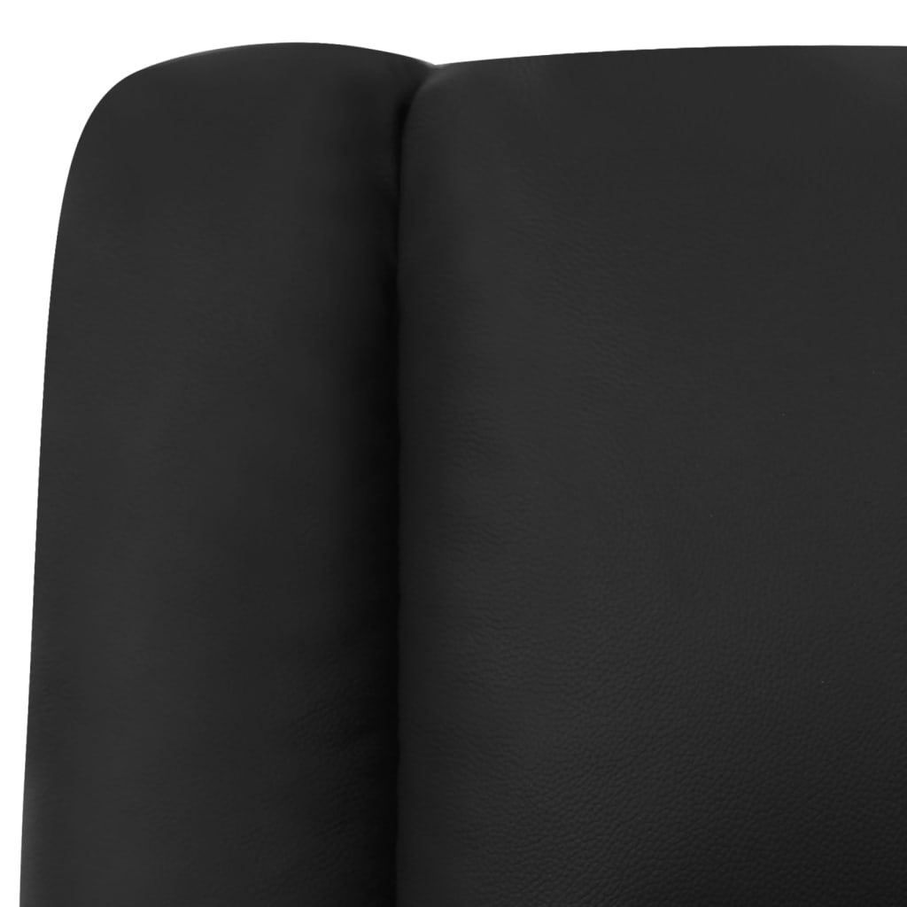 Relaxsessel Schwarz Echtleder