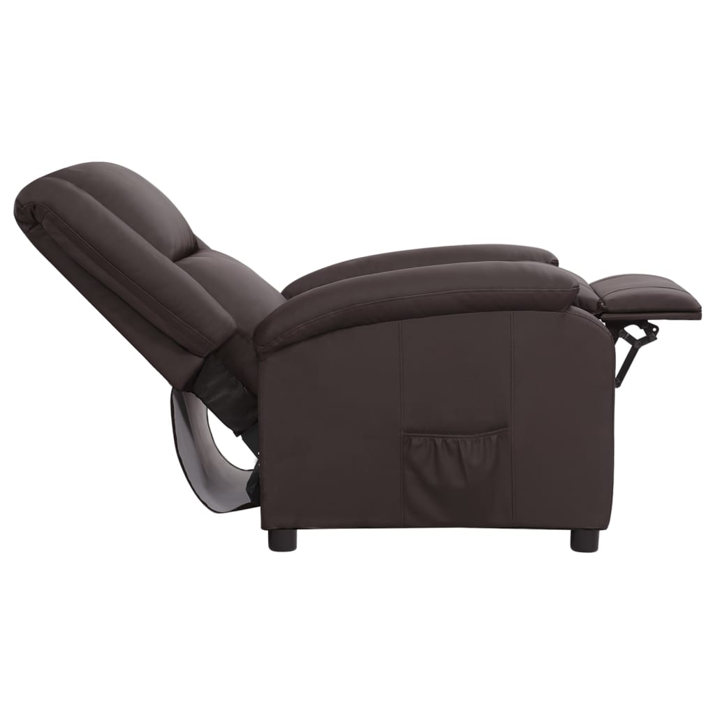 Relaxsessel Braun Echtleder