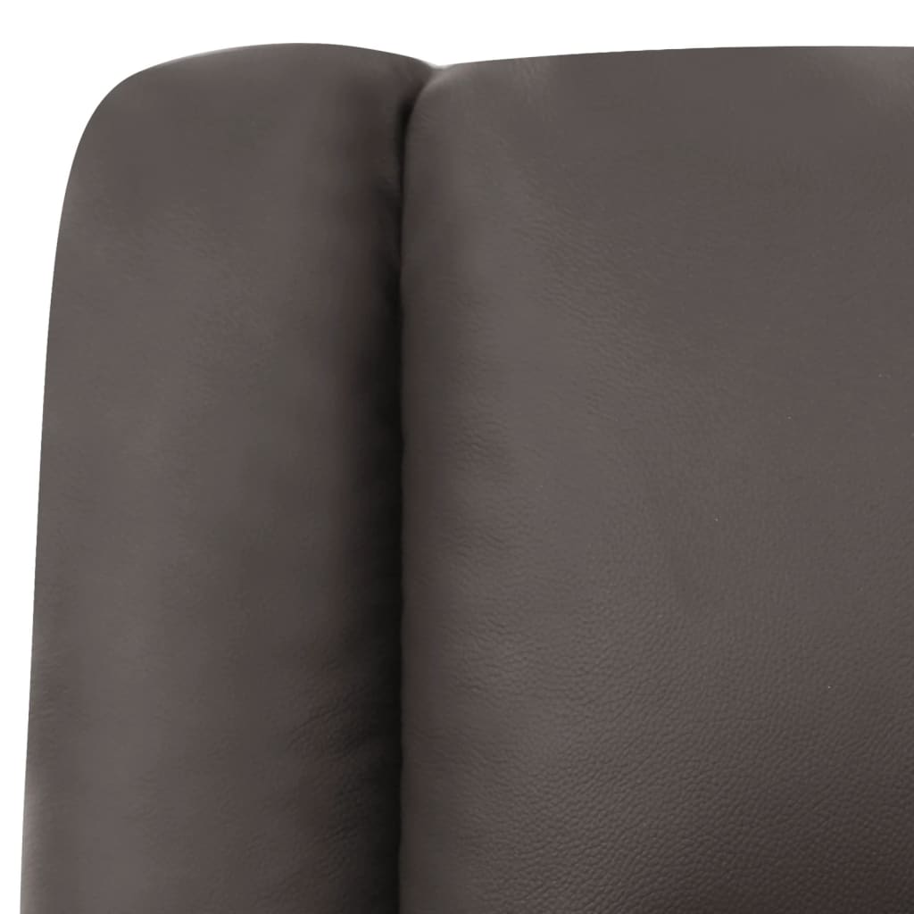 Relaxsessel Grau Echtleder