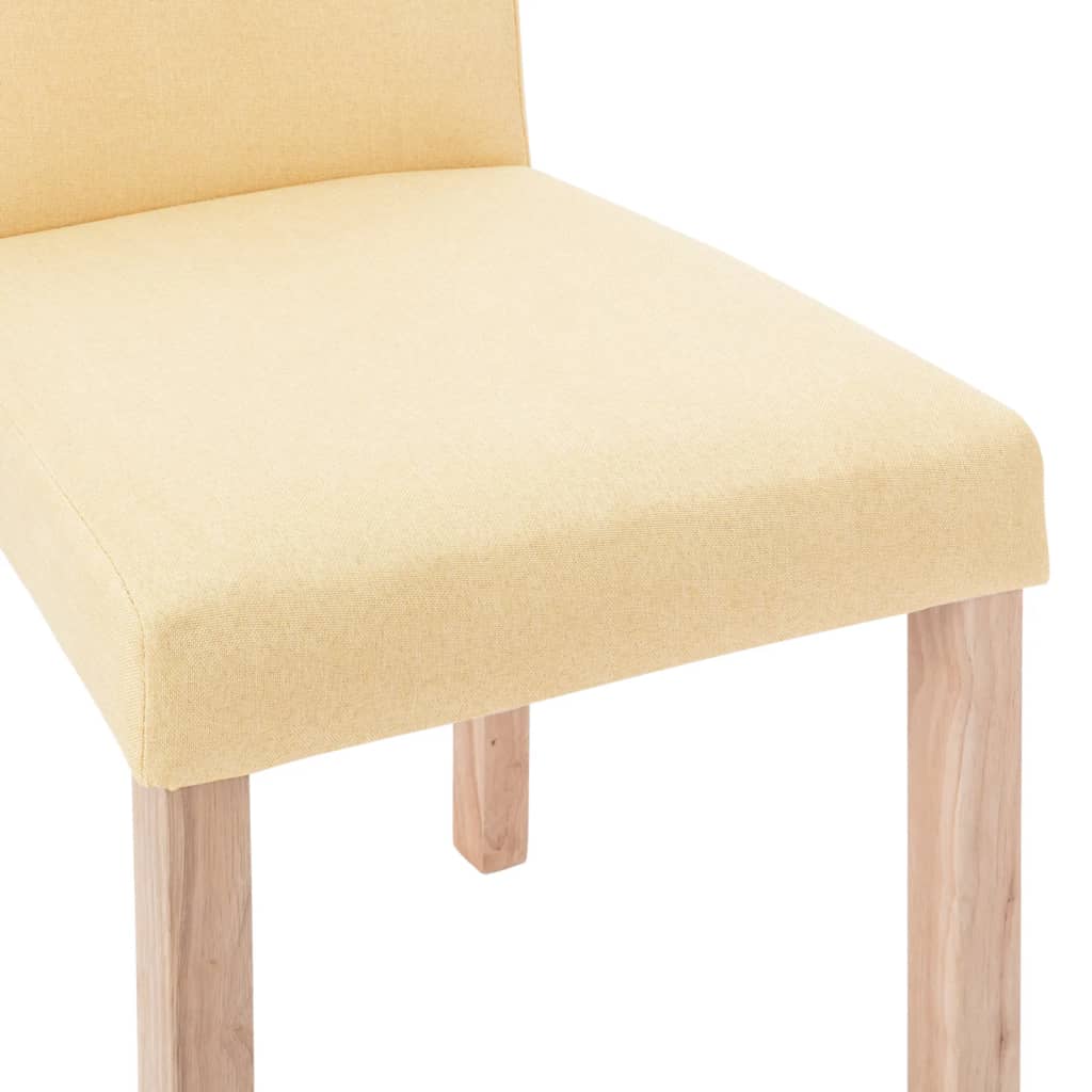 Esszimmerstühle 4 Stk. Creme Stoff