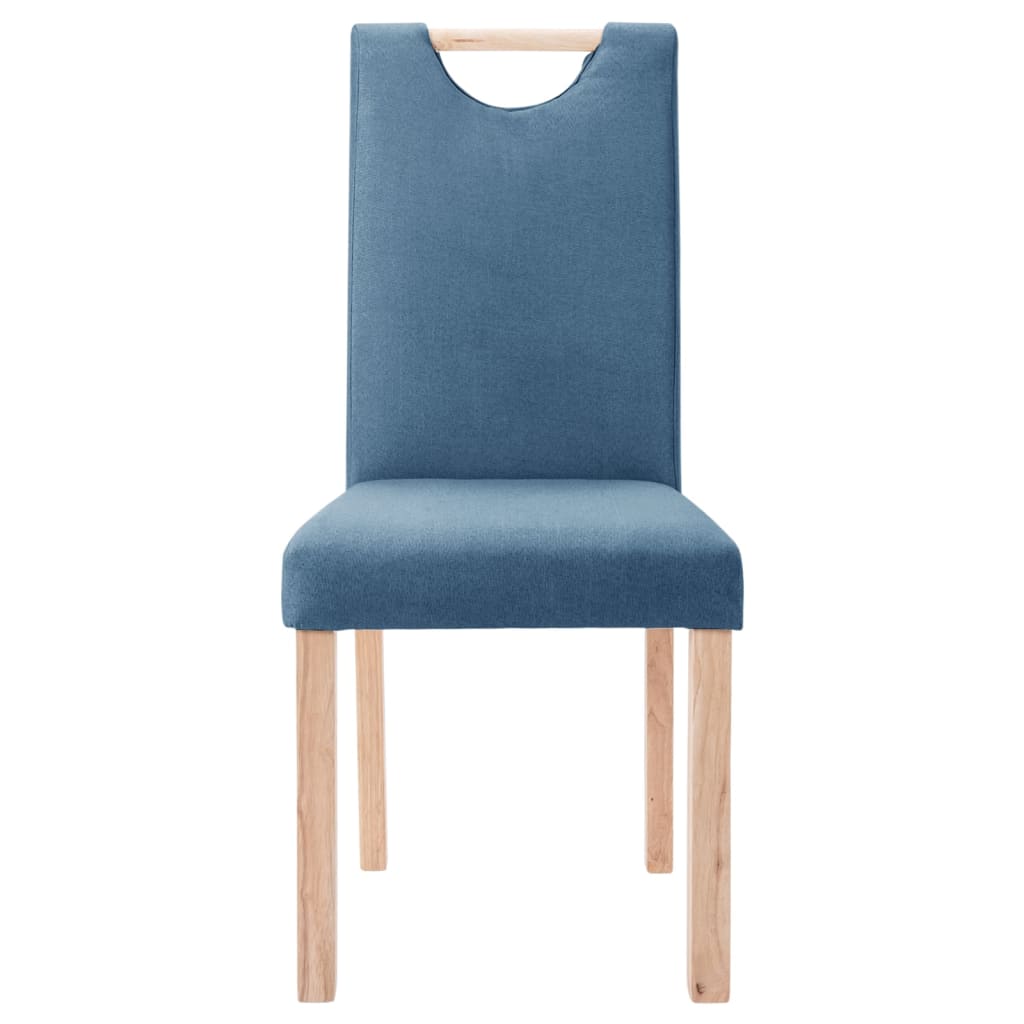 Esszimmerstühle 4 Stk. Blau Stoff