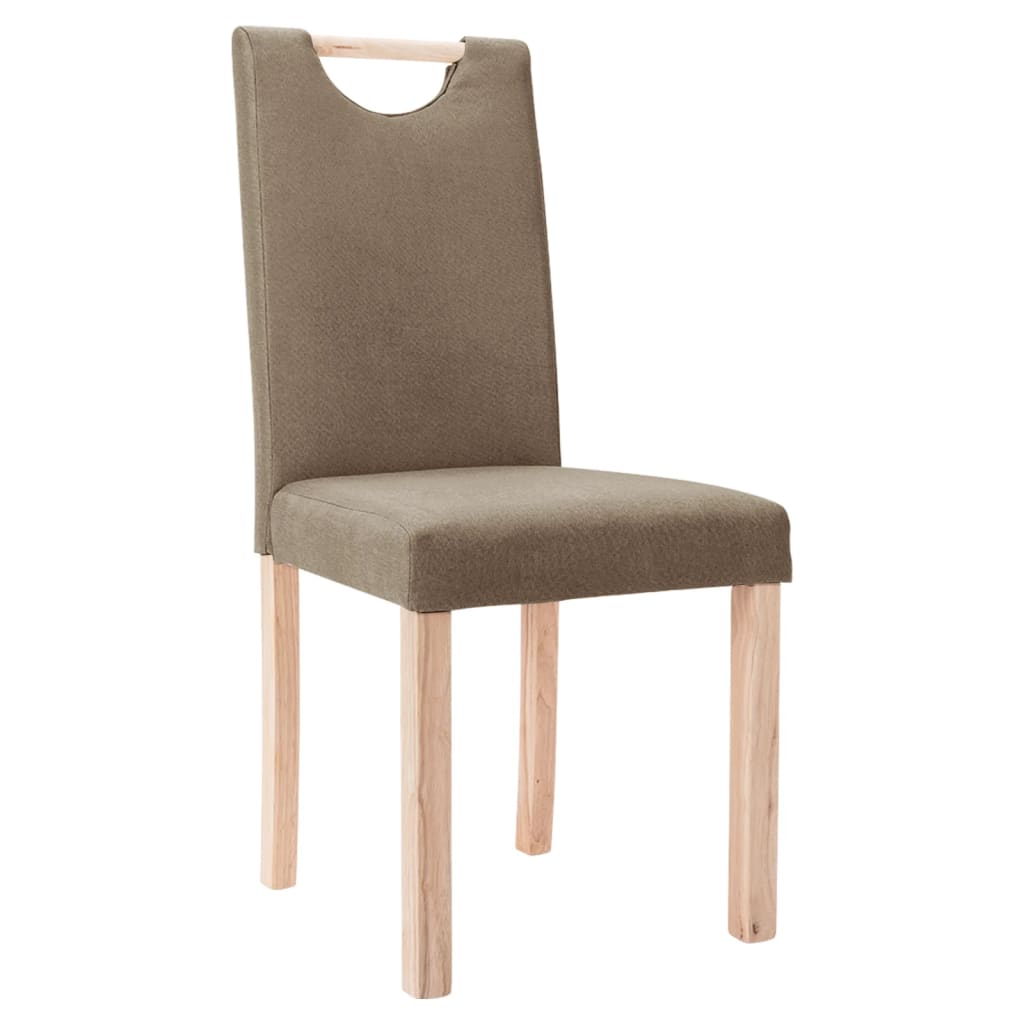 Esszimmerstühle 4 Stk. Taupe Stoff
