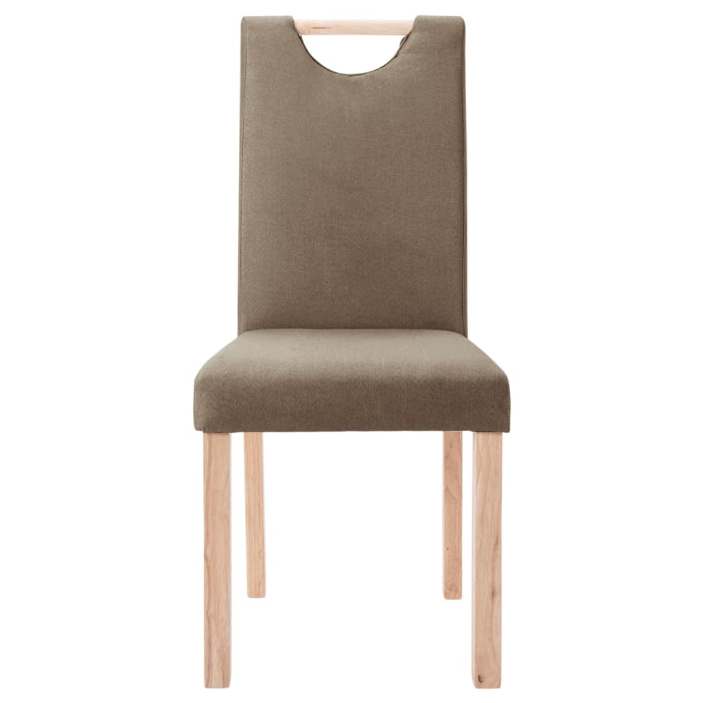 Esszimmerstühle 4 Stk. Taupe Stoff