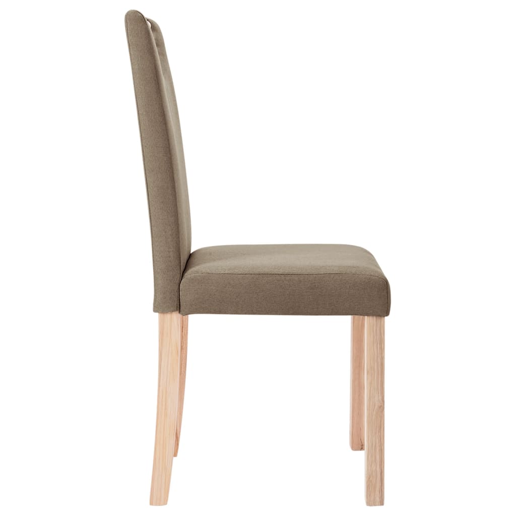 Esszimmerstühle 4 Stk. Taupe Stoff
