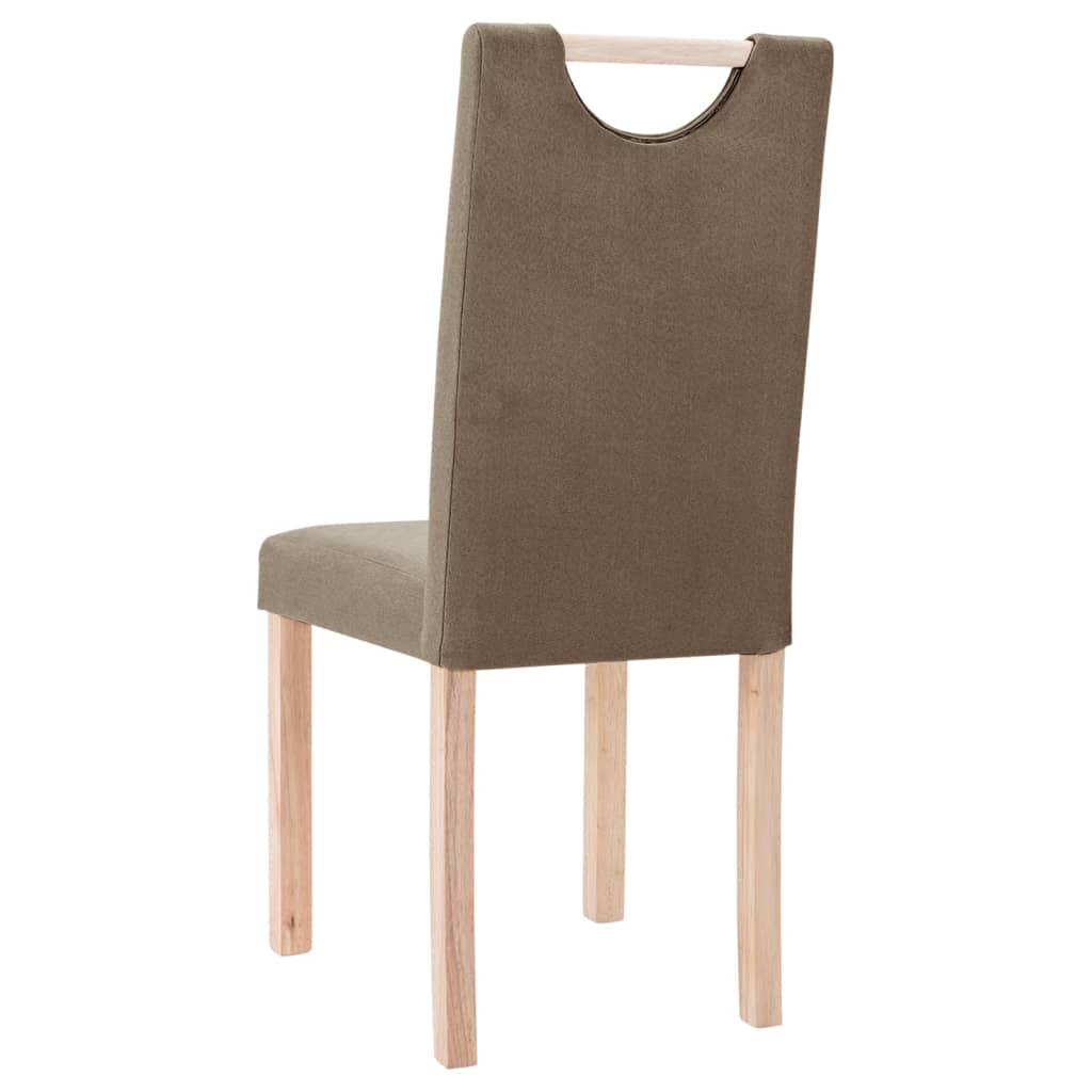 Esszimmerstühle 4 Stk. Taupe Stoff