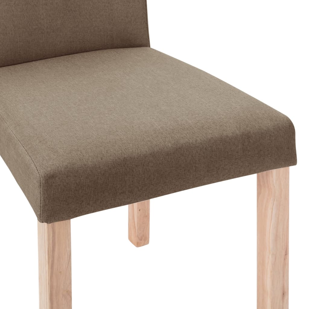 Esszimmerstühle 4 Stk. Taupe Stoff