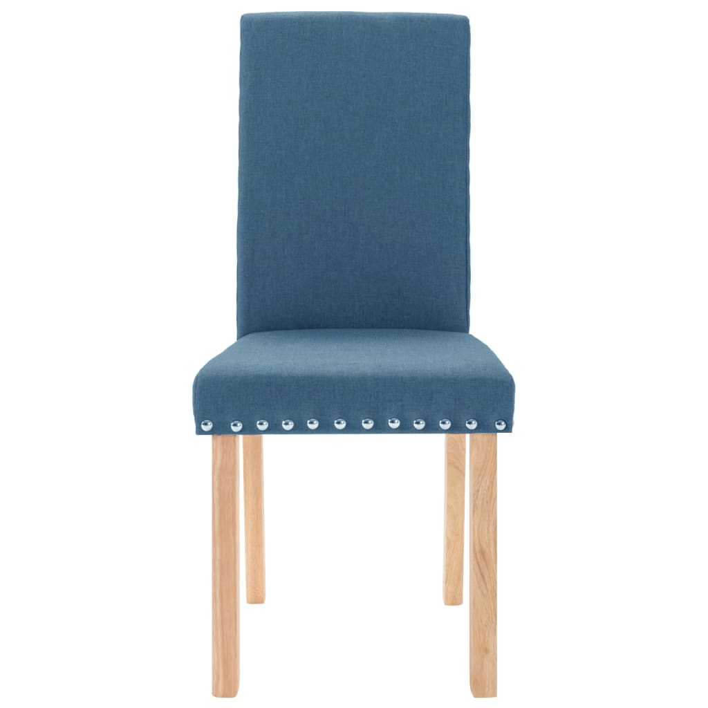 Esszimmerstühle 4 Stk. Blau Stoff