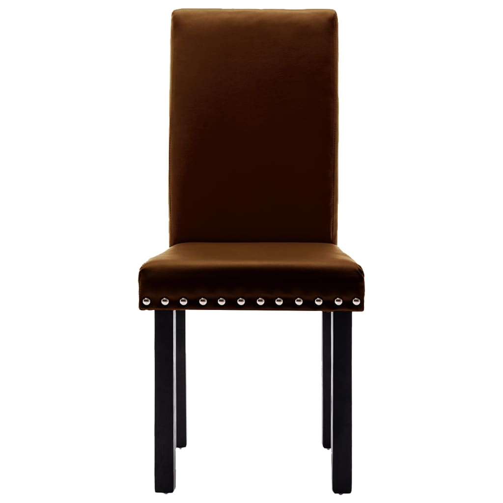 Esszimmerstühle 4 Stk. Braun PVC